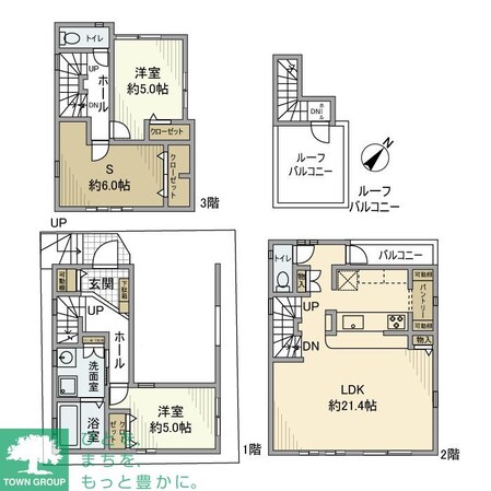 上目黒戸建の物件間取画像